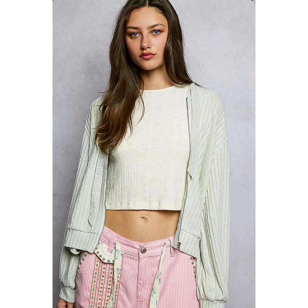 POLMint Hooded Zip Up Jacket